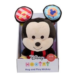 Disney Musical Mickey Mouse Plush with Red and Blue Accents